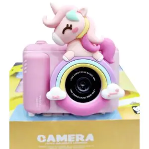 Kids Unicorn Digital Camera With Tripod Pink Color XL-890-1