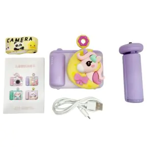 Kids Unicorn Digital Camera With Tripod Purple Color XL-890-2