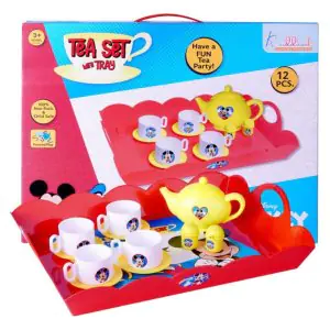 Kriiddaank Mickey Tea Set with Tray (12Pieces)