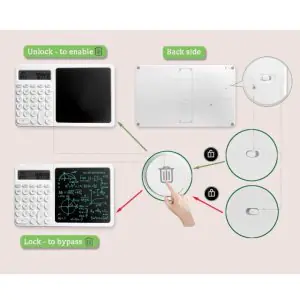 LCD Writing Tablet & Calculator