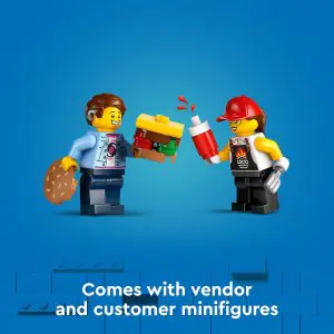 Lego City Burger Truck Toy Building Set 60404 (194 Pieces)