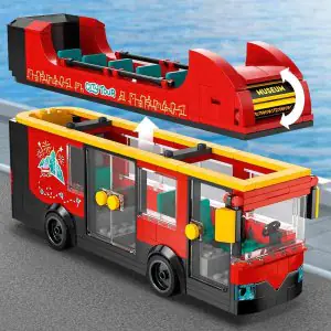 Lego City Red Double-Decker Sightseeing Bus 60407 (384 Pieces)