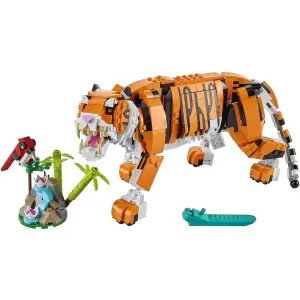 Lego Creator 3 in 1 Majestic Tiger Building Kit 31129 (755 Pieces)