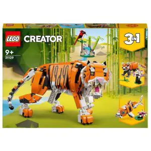 Lego Creator 3 in 1 Majestic Tiger Building Kit 31129 (755 Pieces)