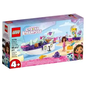 Lego Gabby's Dollhouse Gabby & MerCat's Ship & Spa 10786 (88 Pieces)