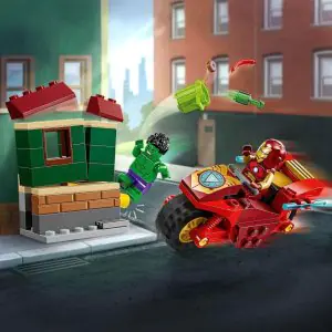 Lego Marvel Iron Man with Bike and The Hulk Playset 76287 (68 Pieces)