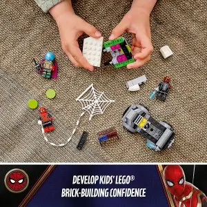 Lego Marvel Spiderman vs Mysterio's Drone Attack Blocks Kit 76184