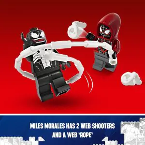 Lego Marvel Venom Mech Armor vs. Miles Morales 76276 (134 Pieces)