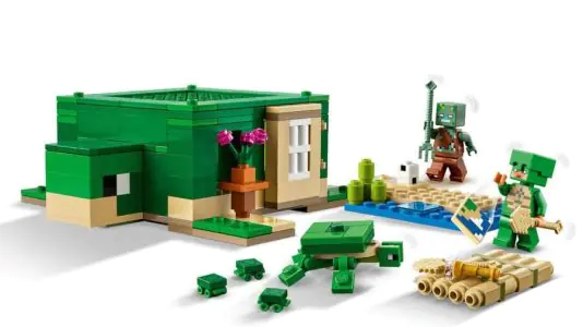 Lego Minecraft The Turtle Beach House Model 21254 (234 Pieces)