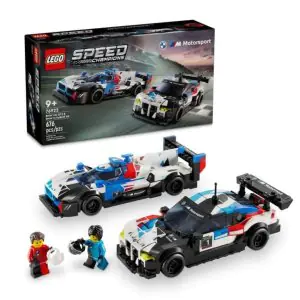 Lego Speed BMW M4 GT3 & BMW M Hybrid V8 Race Cars 76922 (676 Pieces)