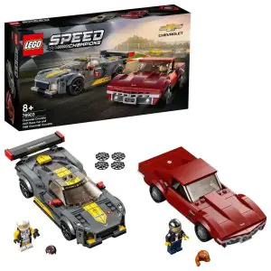 Lego Speed Champions Chevrolet Corvette C8.R Race Car and 1969 Chevrolet Corvette Blocks Kit 76903