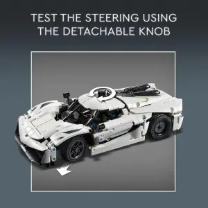 Lego Technic Koenigsegg Jesko Absolut White Hypercar 42184 (801 Pieces)