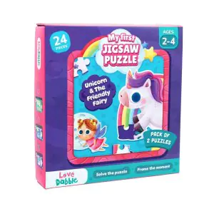 LoveDabble My First Jigsaw Puzzle - Unicorn & The Friendly Fairy