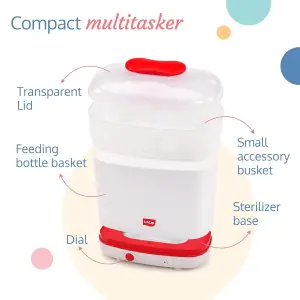 LuvLap 3-in-1 Baby Bottle Steam Sterilizer