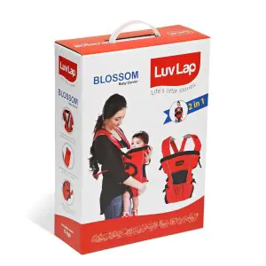 LuvLap Blossom Baby Carrier Red