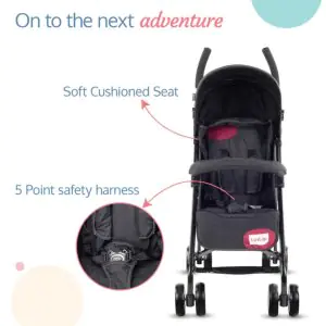 LuvLap City Baby Stroller Buggy 18277 Black
