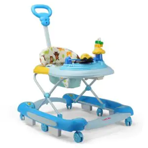 LuvLap Comfy Baby Walker & Rocker - Blue