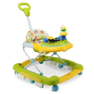 LuvLap Comfy Baby Walker & Rocker - Green