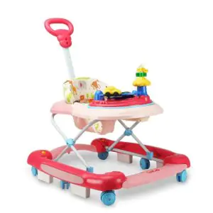 LuvLap Comfy Baby Walker & Rocker - Pink