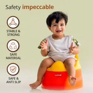 LuvLap Potty Training Seat 18339 - Orange & Yellow