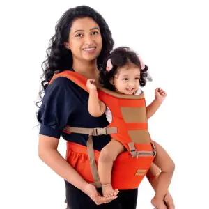 LuvLap Royal Hip Seat Baby Carrier Orange