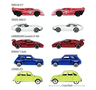 Majorette Vintage 5 Pieces Car Giftpack