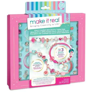 Make It Real Halo Charms Bracelets: Think Pink