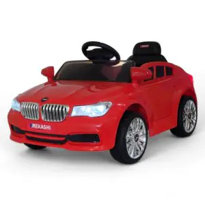 Mekashi Electric Kids Ride On MKS-005 Age 1 to 4 Years with 12V Rechargeable Battery, Remote Control, Swing, Bluetooth Music Player, LED Lights Red