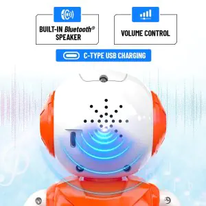 Mirana Moon Walker smart Interactive Walking Robot - Red