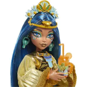 Monster High Cleo Denile Doll With Glam Monster Fest Outfit and Festival Themed Accessories Like Snacks HXH81