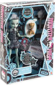 Monster High Frankie Stein Reproduction Doll With Doll Stand & Accessories HGC31