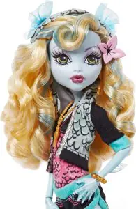 Monster High Lagoona Blue Reproduction Doll With Doll Stand & Accessories HGC32