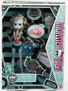 Monster High Lagoona Blue Reproduction Doll With Doll Stand & Accessories HGC32