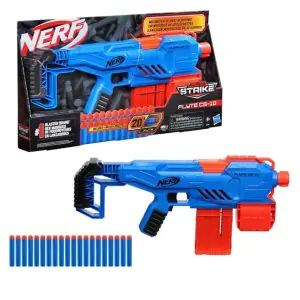 Nerf Alpha Strike Flyte CS-10 Motorized 10 Dart Blaster Gun E8696