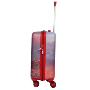 Novex Disney Frozen 18 Inch Red Hard Kids Trolley Luggage suitcase with 4 wheels