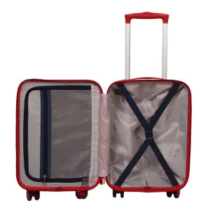 Novex Disney Frozen 22 Inch Red Hard Kids Trolley Luggage suitcase with 4 wheels