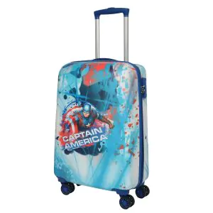 Novex Marvel Captain America 18 Inch Hard Kids Trolley Luggage suitcase with 4 wheels