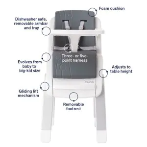 Nuna Zaaz High Chair Carbon