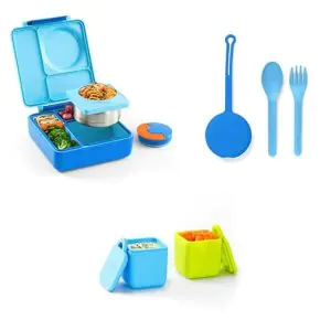 Omie Insulated Bento Lunch Box - Blue Sky