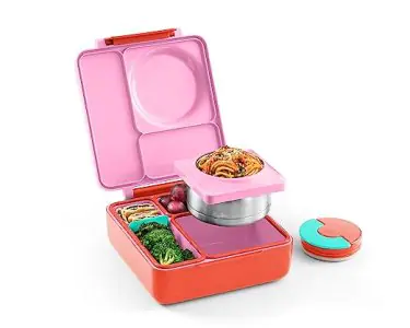 Omie Insulated Bento Lunch Box - Pink Berry