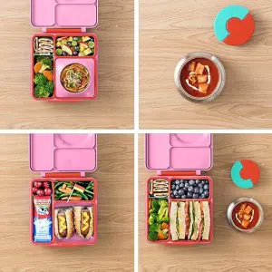 Omie Insulated Bento Lunch Box - Pink Berry