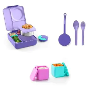 Omie Insulated Bento Lunch Box - Purple Plum