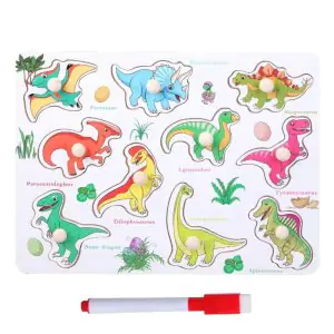 Open Ended Early Puzzle Dinosaur Learning Knob