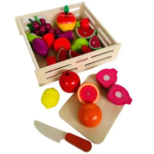 Open Ended Wooden Fruits Cutting Set