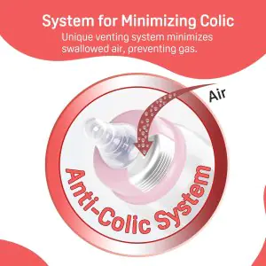 Pigeon Flexible Peristaltic Baby Feeding Bottle 0m+ (Pink)