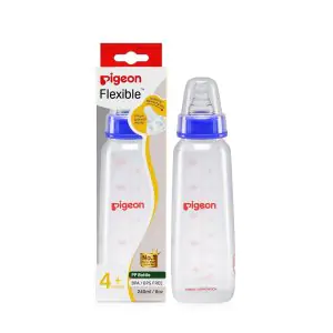 Pigeon Flexible Peristaltic Baby Feeding Bottle 4m+ (Blue)
