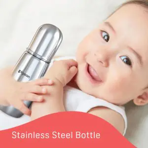Pigeon Flexible Slim Neck Steel Feeding Bottle - 4m+
