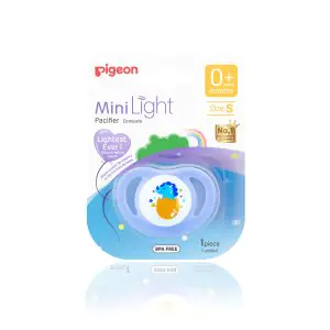 Pigeon Minilight Baby Soother S Size for Babies 0+m Dino Egg