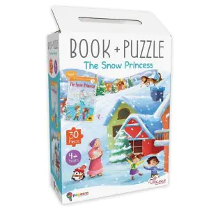 Popcorn Book + Puzzle The Snow Princess - 30 Pieces