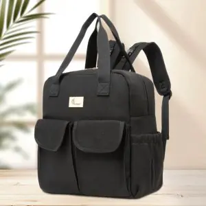 R for Rabbit Caramello Breezy Premium Material Diaper Bag DBCMBB10 (Black)